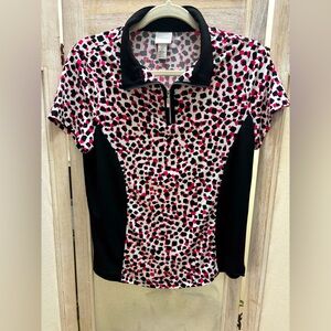 Weekends by Chico’s geometric collared blouse like new sz 0🌺5 for $30